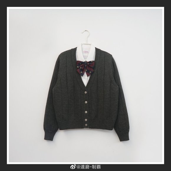 Cute Black JK Japanese School Uniform Sweater Cardigan Warm Wool Girl Teen Women - Picture 3 of 5
